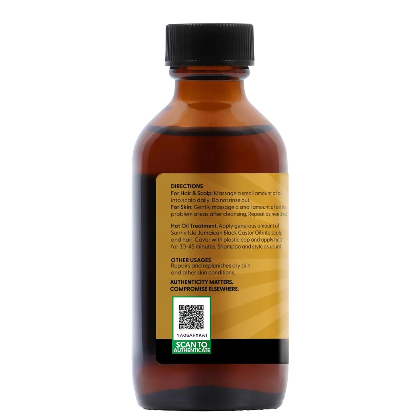 Sunny Isle Jamaican Black Castor Oil 4oz | 100% Natural for Hair, Scalp and Skin Care