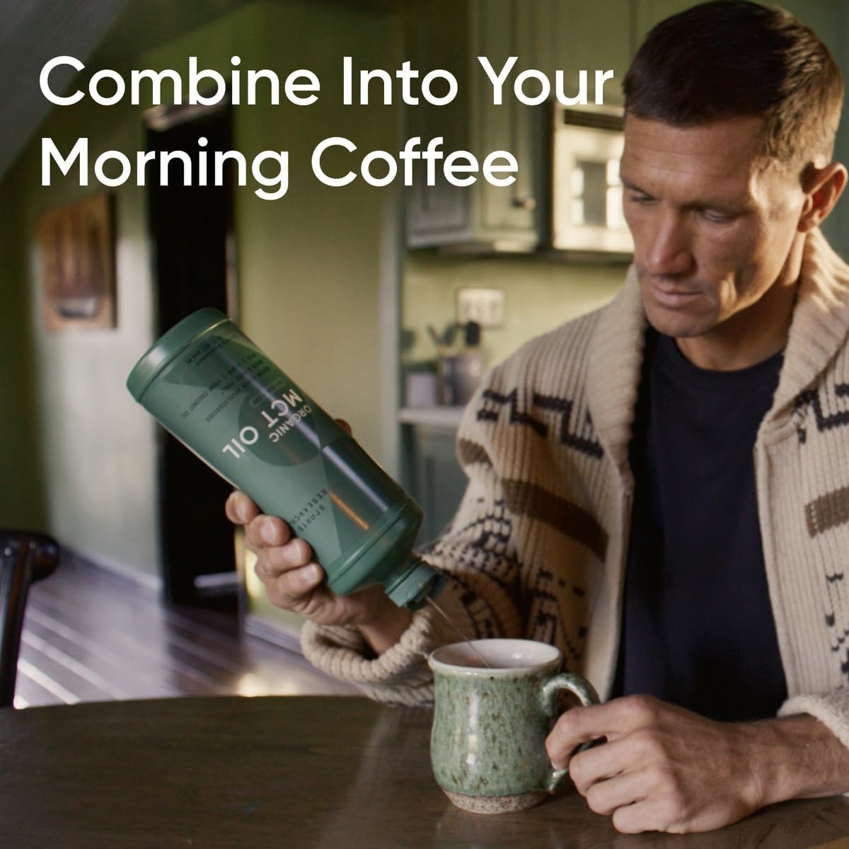 Sports Research Keto MCT Oil from Organic Coconuts - Fatty Acid Fuel for Body + Brain - Single Ingredient C8 Caprylic Acid - Perfect in Coffee, Tea, & More - Non-GMO & Vegan - Unflavored (16 Oz)