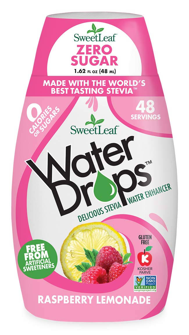 SweetLeaf Stevia Water Drops - Water Enhancer Variety Pack, Sugar Free Stevia Water Flavoring Drops, Lemon Lime, Raspberry Lemonade, and 4 More Refreshing Flavors, 1.62 Oz Ea (Pack of 6)