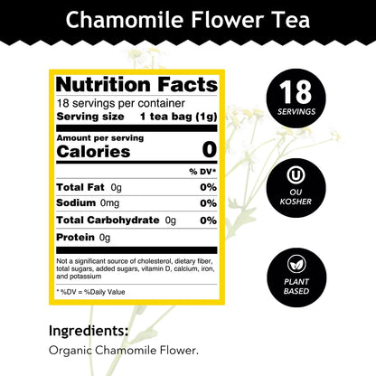 Buddha Teas Organic Dandelion Root Tea – 18 Bleach-Free Tea Bags – Caffeine-Free Tea with a Rich, Earthy Taste, Natural Source of Vitamins, Minerals, and Antioxidants, Kosher, GMO-Free