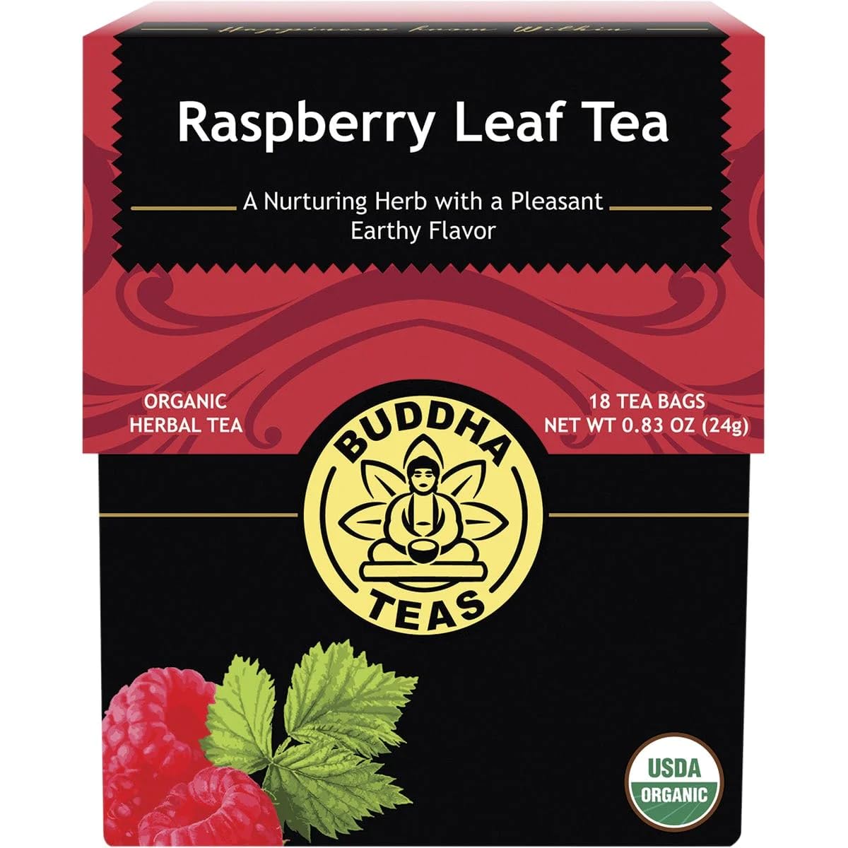 Buddha Teas - Chaga Tea - Organic Herbal Tea - For Cognitive Balance & Overall Health - With Chaga Mushroom, Antioxidants & B Vitamins - Caffeine Free - OU Kosher - 18 Tea Bags (Pack of 1)