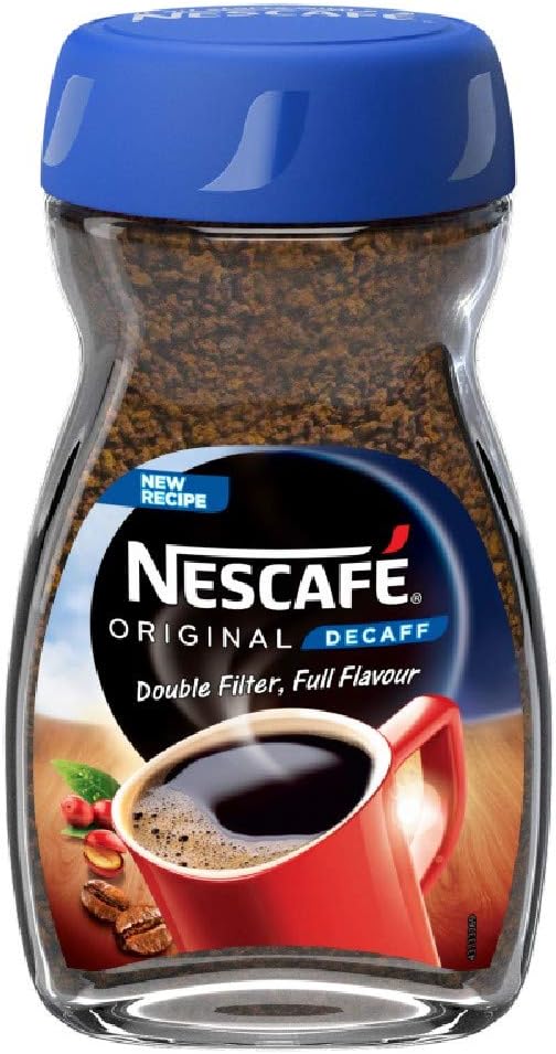 Nescafe Original Decaf Instant Coffee 200g, Rich Aroma, Full & Bold Flavour