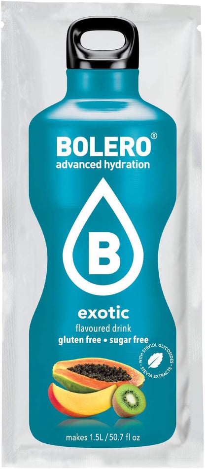 Bolero Essential Hydration Sugar Free Fruit Drink Exotic 12 Sachets