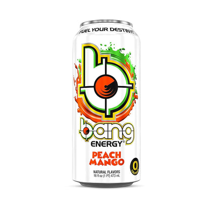 Bang Energy Nectarine Blueberry, Sugar-Free Energy Drink , 16-Ounce.