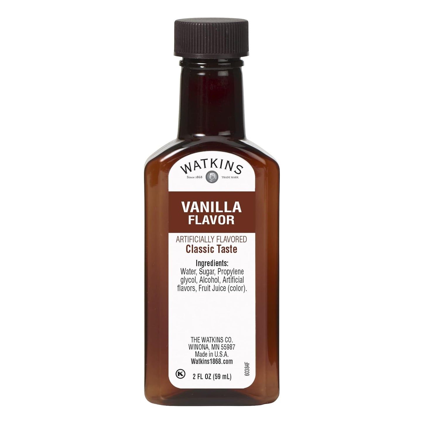 Watkins Organic Pure Vanilla Alcohol Free Flavoring, 2 Fl. Oz (Pack of 1)