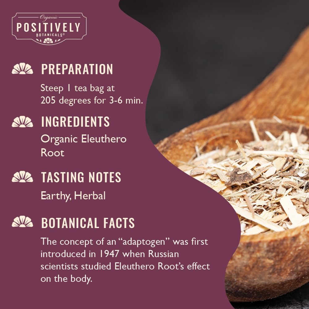 Organic Positively Botanicals Company, Anise Seed Herbal Tea Bags, 20 Count