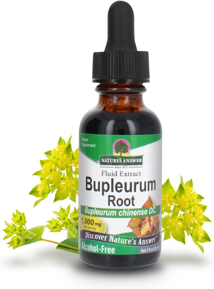 Nature’s Answer Bupleurum Root Bupleurum Chinense - Natural Herbal Supplement - Gluten Alcohol-Free - Ideal for Liver Immunity Overall Health Wellbeing - 1000mg (1 FL Oz) |