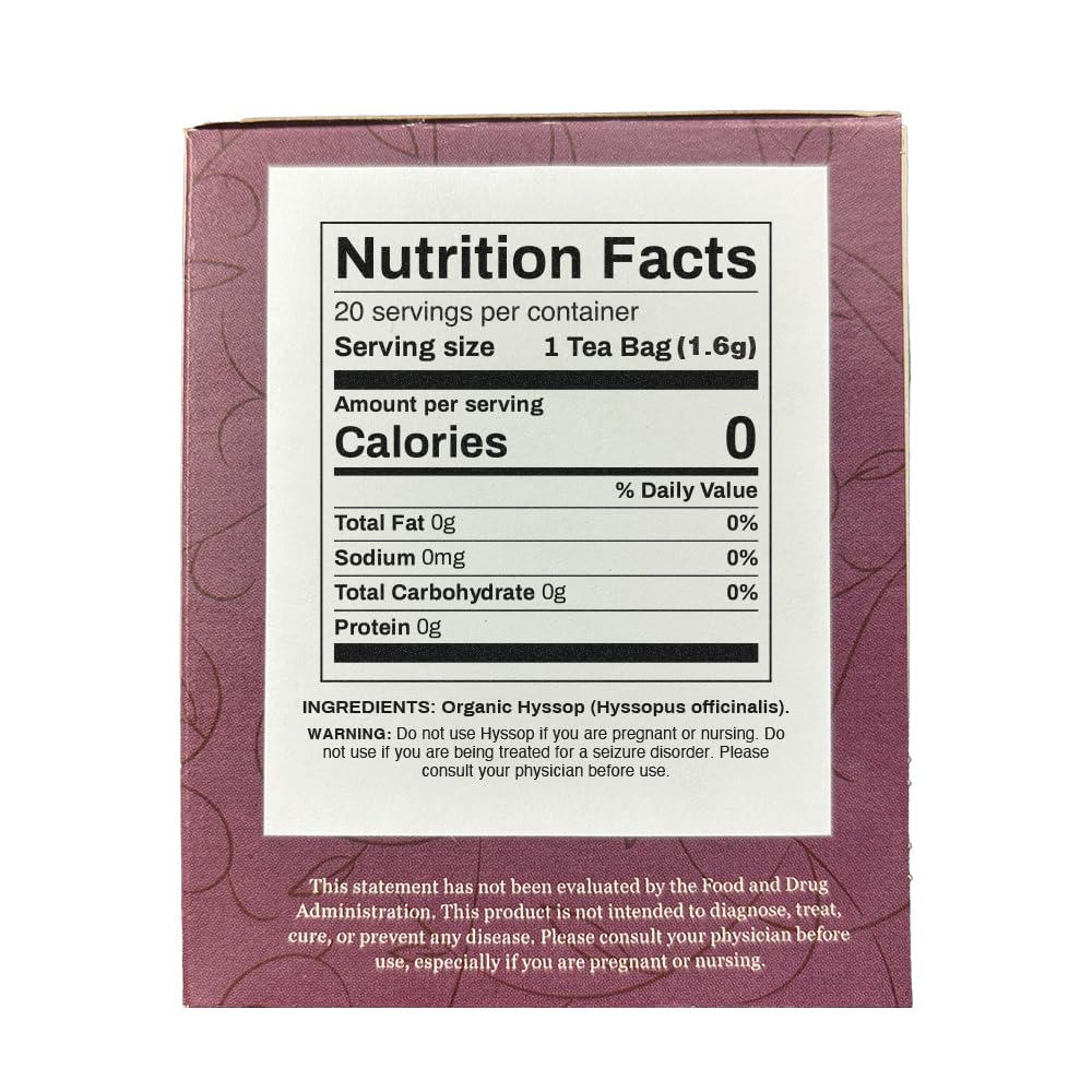 Organic Positively Botanicals Company, Anise Seed Herbal Tea Bags, 20 Count