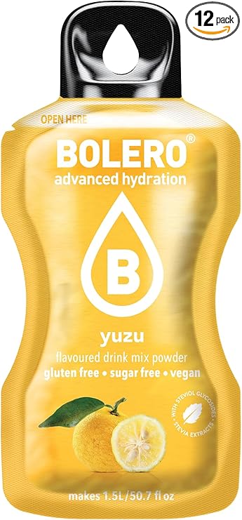 Bolero Advanced Hydration Sugar Free Instant Drink (YUZU) 9g x 1 sachets