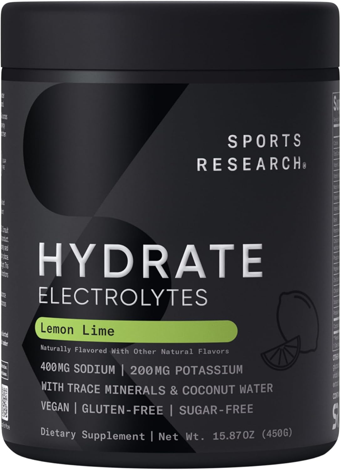 Sports Research® Hydrate Electrolytes Powder Packets - Sugar-Free & Naturally Flavored with Vitamins, Minerals, and Coconut Water - Supports Hydration - 16 Packets - Variety Pack | Sugar-Free