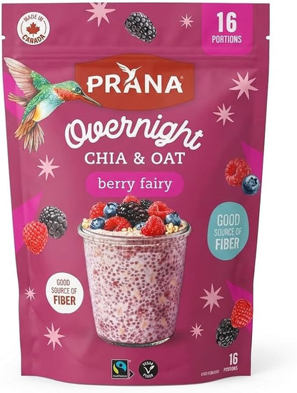 Prana Berry Fairy Overnight Chia with Oats 800g