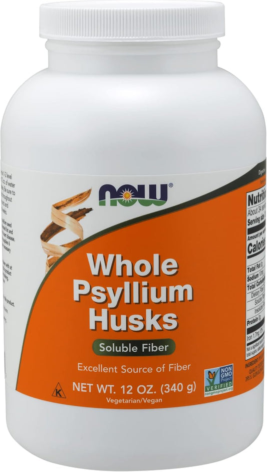 Now Whole Psyllium Husks 12 oz