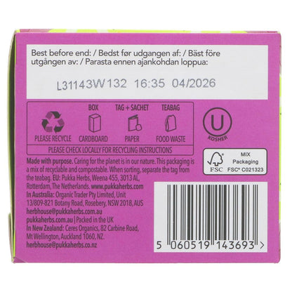 PUKKA Organic Three Tulsi Herb Tea, 20 EA