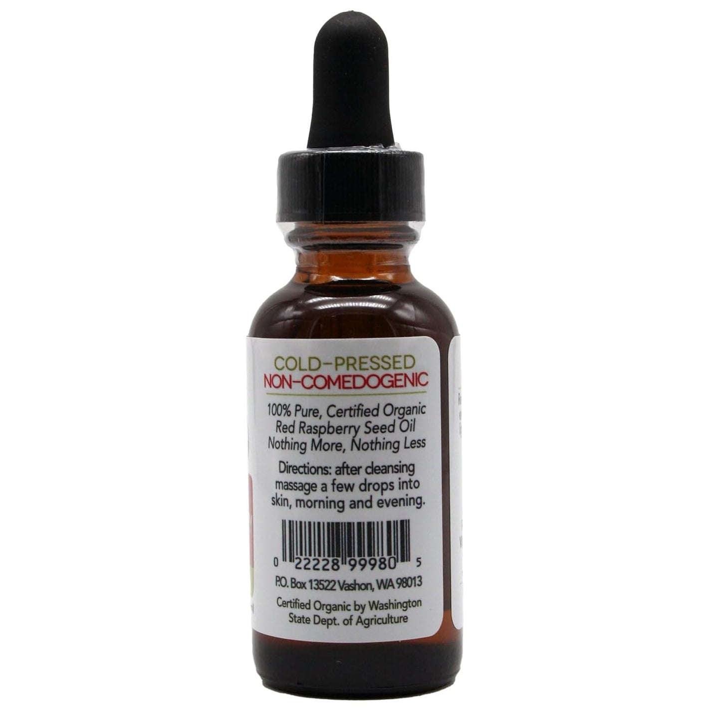 Organic Red Raspberry Seed Oil - Cold-Pressed, 100% Pure, Skin-Nourishing Antioxidants for Skincare (1 fl oz / 30 ml)