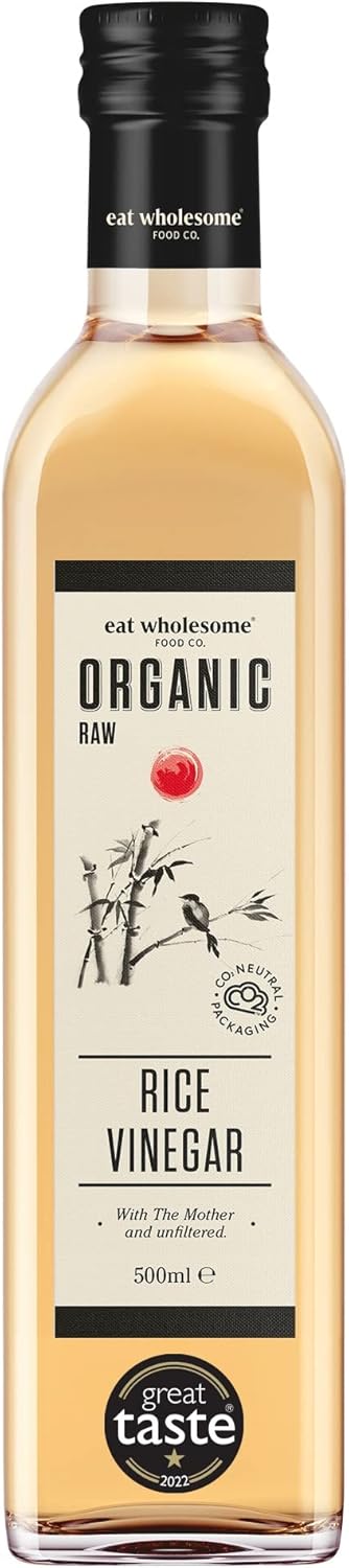 Eat Wholesome Organic Ginger, Turmeric and Chilli Raw Apple Fire Cider Vinegar with The Mother, Glass Bottle in Box, 1L