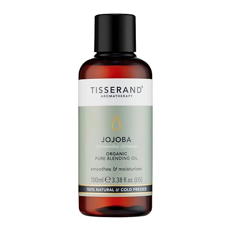 Tisserand Organic Pure Essential Oil - Moisturising and Softening - Facial and Body Massage - Rich in Antioxidants - Jojoba - 3.38 oz