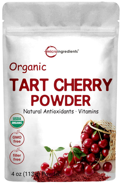 Organic Acerola Powder, 8oz | Natural Organic Vitamin C Superfood | No Sugar & Additives | Great Flavor for Drinks, Smoothie, & Beverages | Non-GMO & Vegan Friendly, Brazil Origin