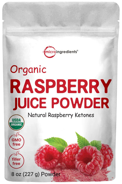 Organic Acerola Powder, 8oz | Natural Organic Vitamin C Superfood | No Sugar & Additives | Great Flavor for Drinks, Smoothie, & Beverages | Non-GMO & Vegan Friendly, Brazil Origin