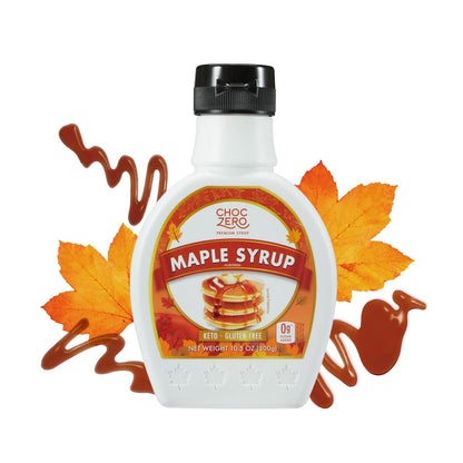 ChocZero Sugar Free Maple Syrup, No Sugar Alcohols, Keto, Low Carb, High Fiber, 10.5 oz Bottle