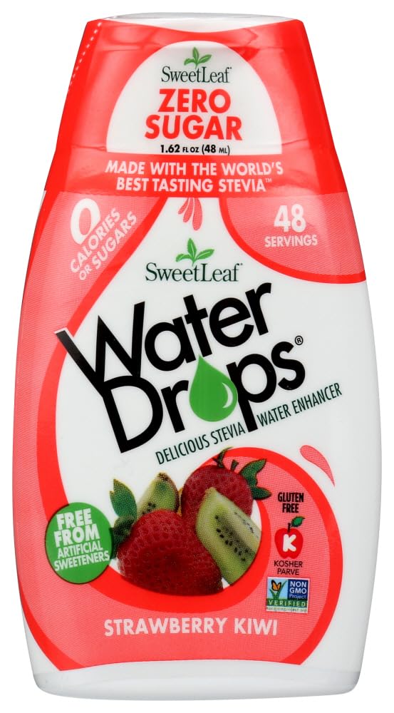 SweetLeaf Stevia Water Drops - Water Enhancer Variety Pack, Sugar Free Stevia Water Flavoring Drops, Lemon Lime, Raspberry Lemonade, and 4 More Refreshing Flavors, 1.62 Oz Ea (Pack of 6)