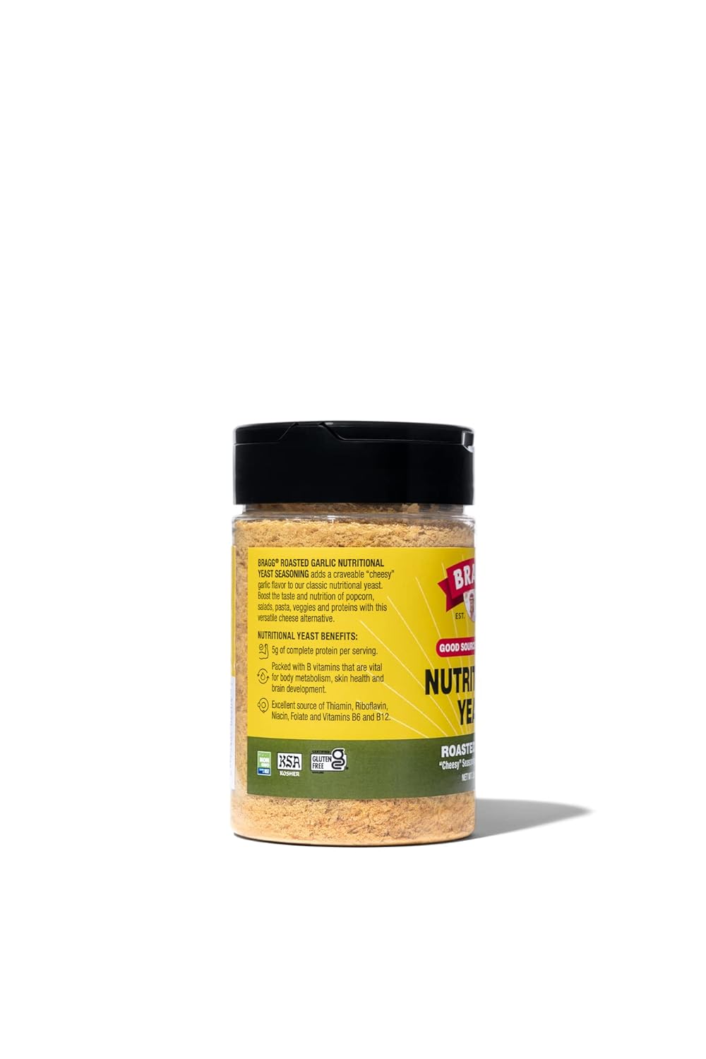 Bragg Premium Nutritional Yeast Seasoning - Vegan, Gluten Free – Good Source of Protein & Vitamins – Nutritious Savory Parmesan Cheese Substitute (Original, 12 Ounce (Pack of 1))