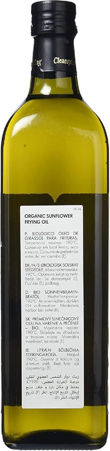 Clearspring Organic Sunflower Frying Oil (500 ml)