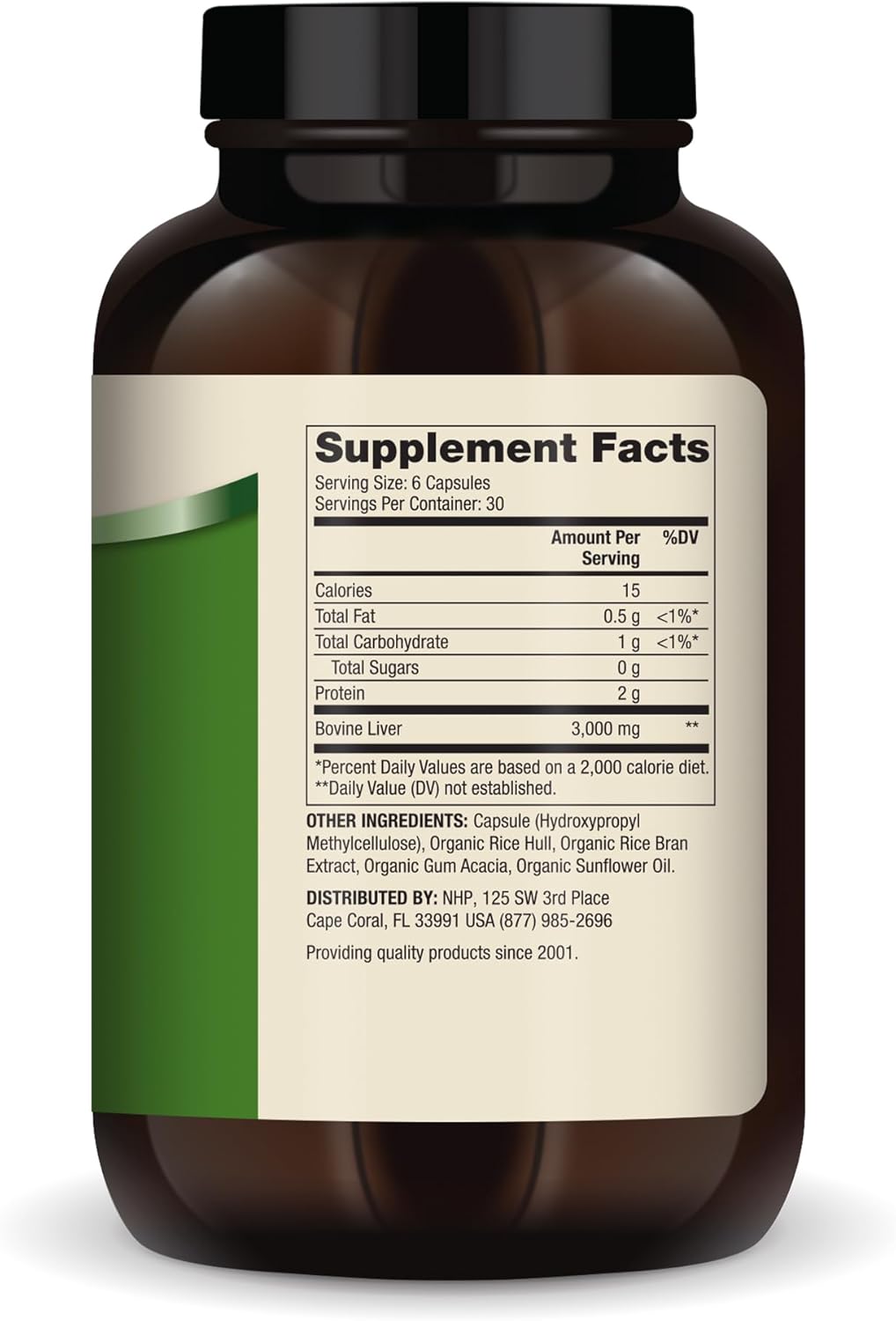 Dr. Mercola Grass Fed Beef Liver, 30 Servings (180 Capsules), 3,000 mg Per Serving, Dietary Supplement, Supports Immune Heath, Non-GMO