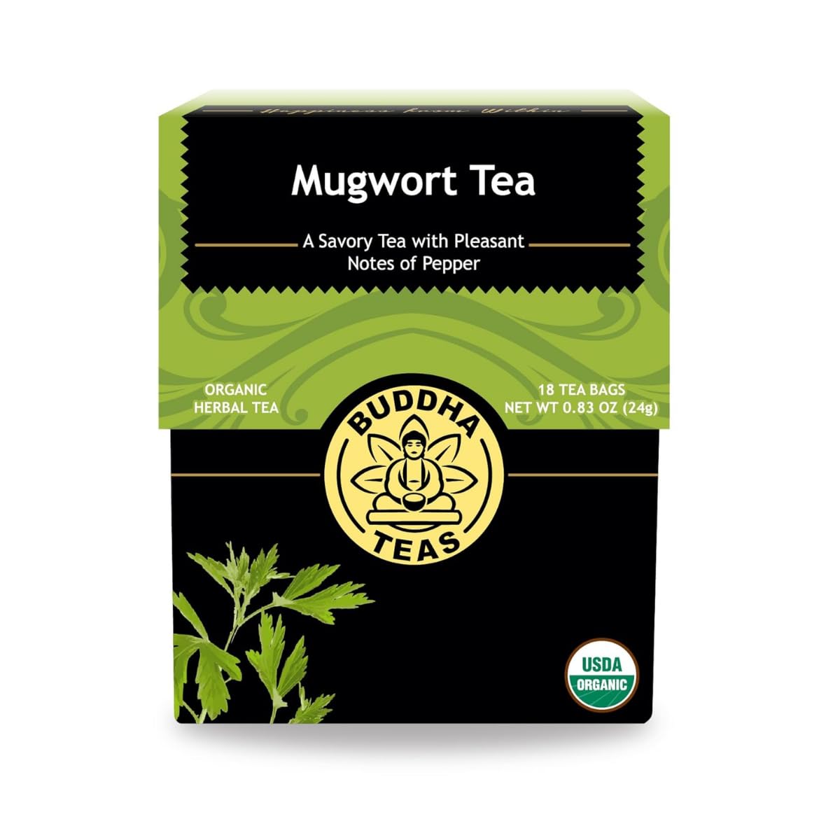 Buddha Teas - Chaga Tea - Organic Herbal Tea - For Cognitive Balance & Overall Health - With Chaga Mushroom, Antioxidants & B Vitamins - Caffeine Free - OU Kosher - 18 Tea Bags (Pack of 1)