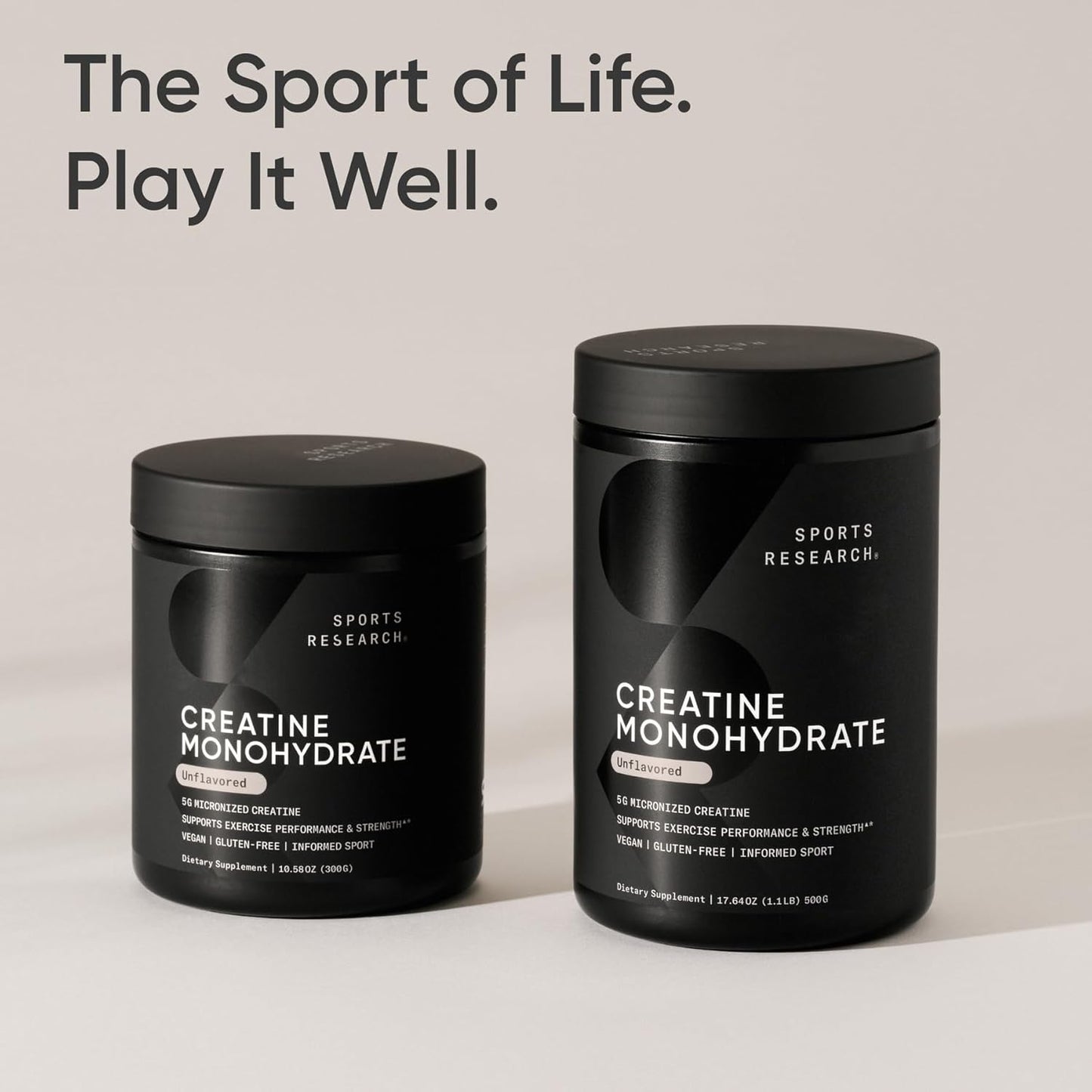 Sports Research® Creatine Monohydrate Capsules - May Support Workout Recovery, Lean Muscle gain, Performance and Strength* - Non-GMO, Vegan Certified - 5g per Servings - 30 Servings
