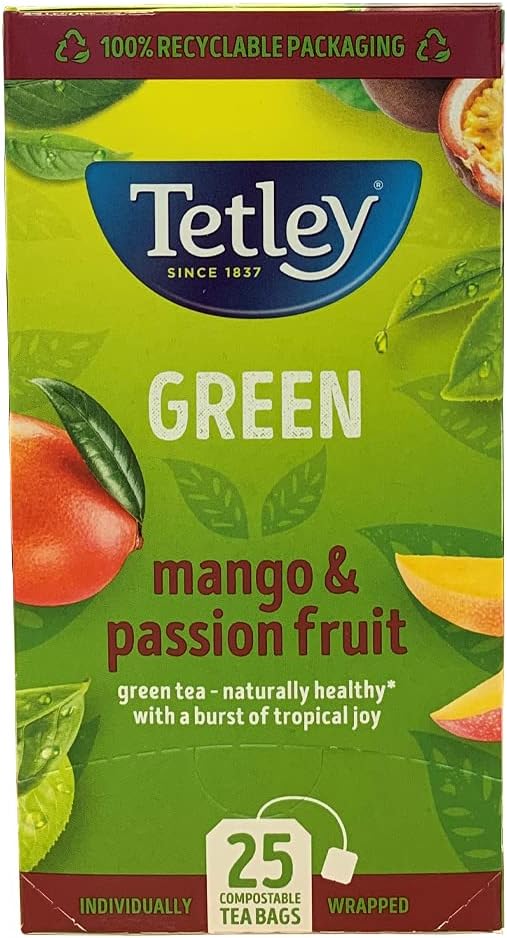 Tetley Super Green Matcha 20 Tea Bags Per Box (4 Boxes)