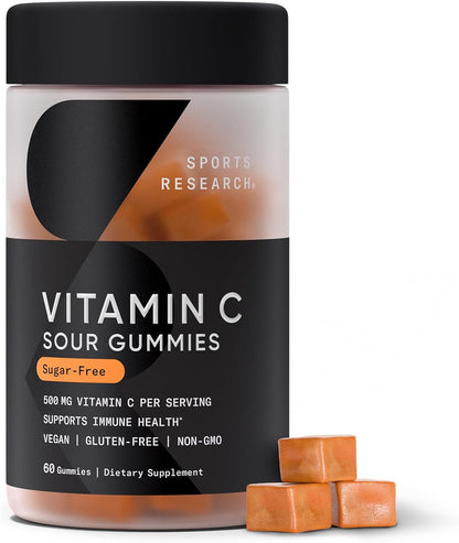 Sports Research® High Potency Liposomal Vitamin C Supplement 1000 mg – Certified Vegan, Non-GMO, Gluten Free | Antioxidant & Immune Support | Ascorbic Acid Vitamin C | 180 Liquid Veggie Capsules
