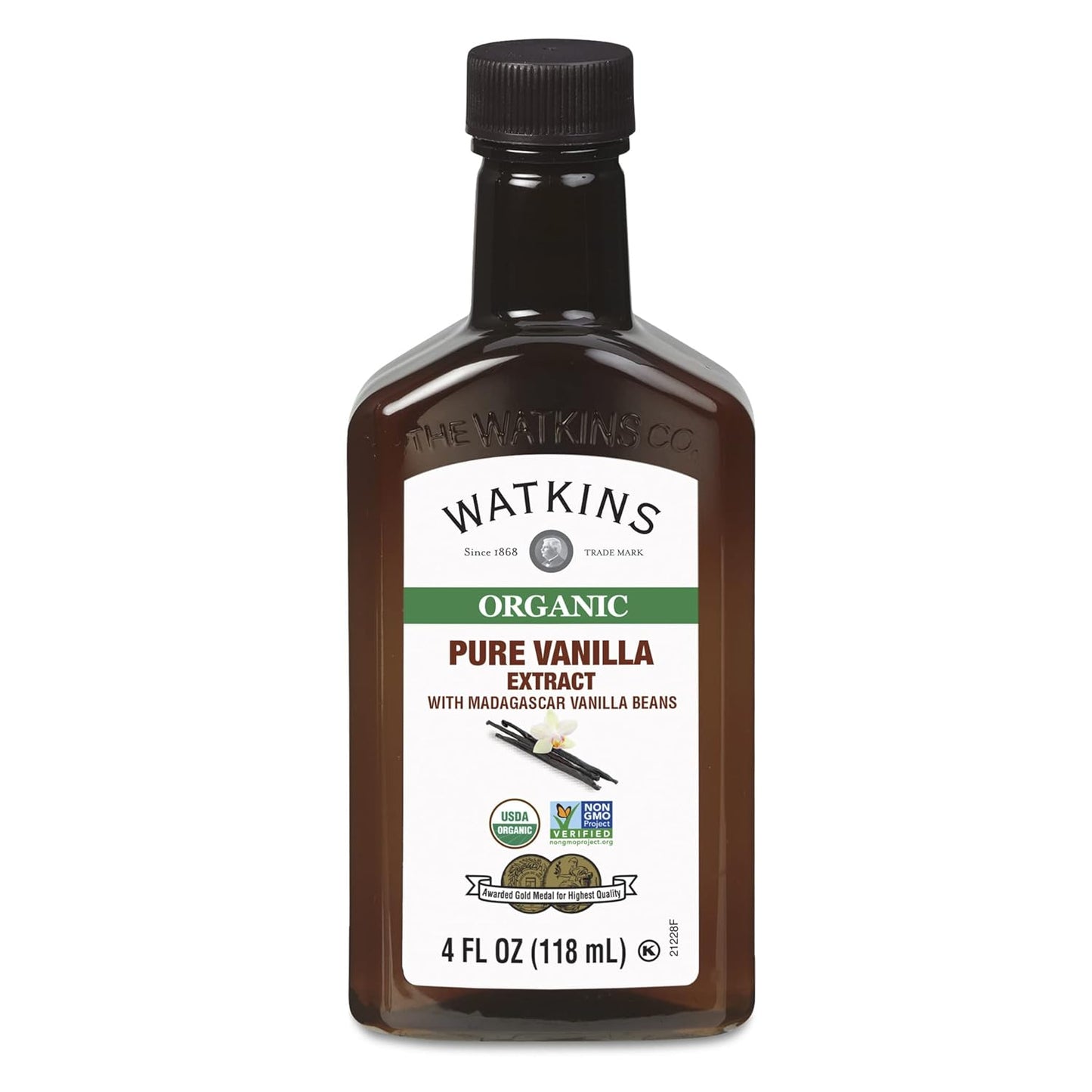 Watkins Organic Pure Vanilla Alcohol Free Flavoring, 2 Fl. Oz (Pack of 1)
