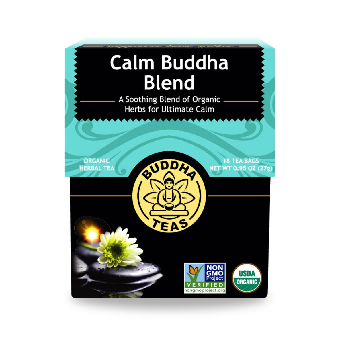 Buddha Teas - Chaga Tea - Organic Herbal Tea - For Cognitive Balance & Overall Health - With Chaga Mushroom, Antioxidants & B Vitamins - Caffeine Free - OU Kosher - 18 Tea Bags (Pack of 1)