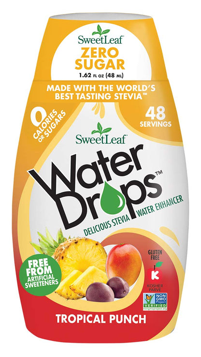 SweetLeaf Stevia Water Drops - Water Enhancer Variety Pack, Sugar Free Stevia Water Flavoring Drops, Lemon Lime, Raspberry Lemonade, and 4 More Refreshing Flavors, 1.62 Oz Ea (Pack of 6)