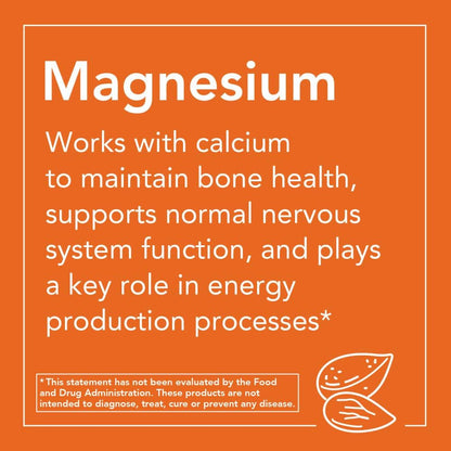 NOW Foods Magnesium Citrate 400 Milligram 120 Veg Capsules (Pack of 2)