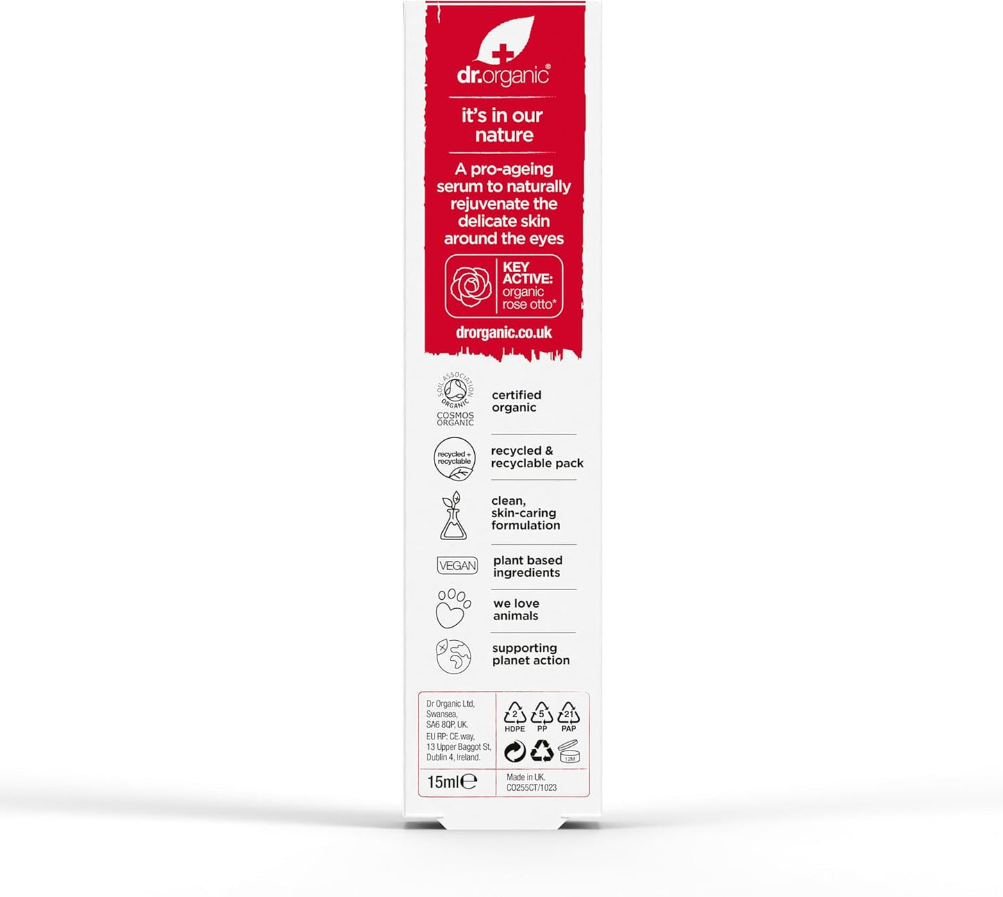 DR ORGANIC Rose Eye Serum, 15 ml