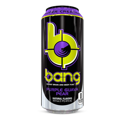 Bang Energy Nectarine Blueberry, Sugar-Free Energy Drink , 16-Ounce.