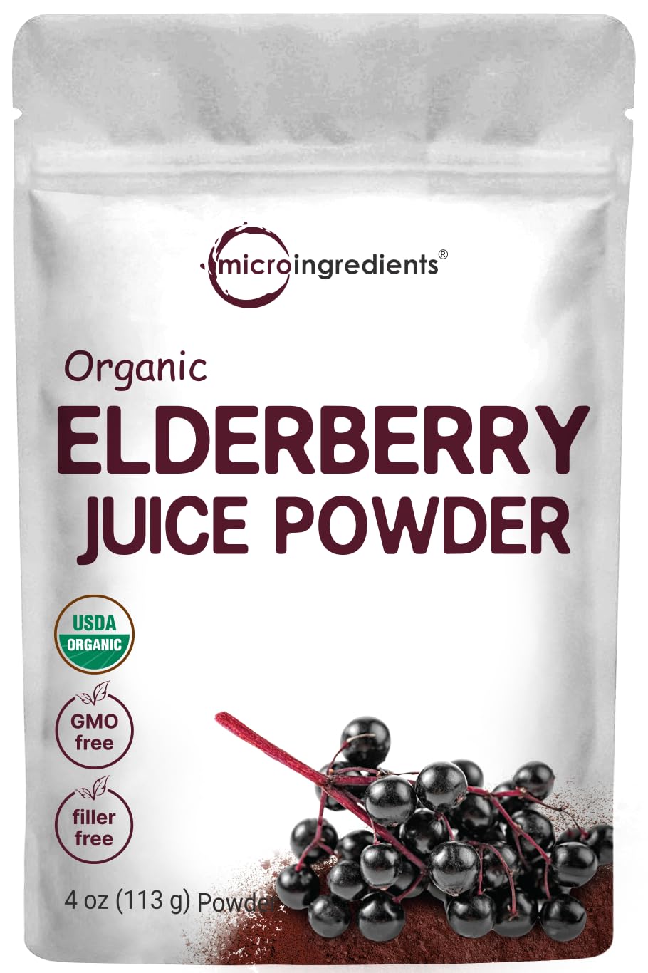 Organic Acerola Powder, 8oz | Natural Organic Vitamin C Superfood | No Sugar & Additives | Great Flavor for Drinks, Smoothie, & Beverages | Non-GMO & Vegan Friendly, Brazil Origin