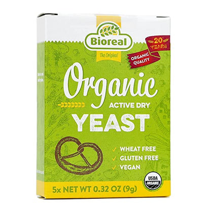 Bioreal Organic Active Yeast 5 sachets x9g