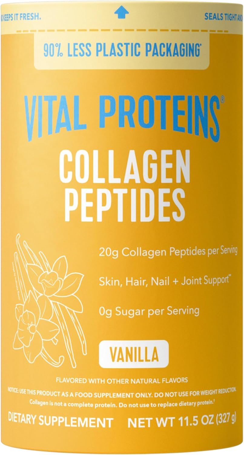 Vital Proteins Grass Fed Collagen Powder Supplement (Type I, III) for Skin Hair Nail Joint - Hydrolyzed Collagen, Grass Fed, Dairy and Gluten Free - Chocolate Flavor, 17.1 oz Canister