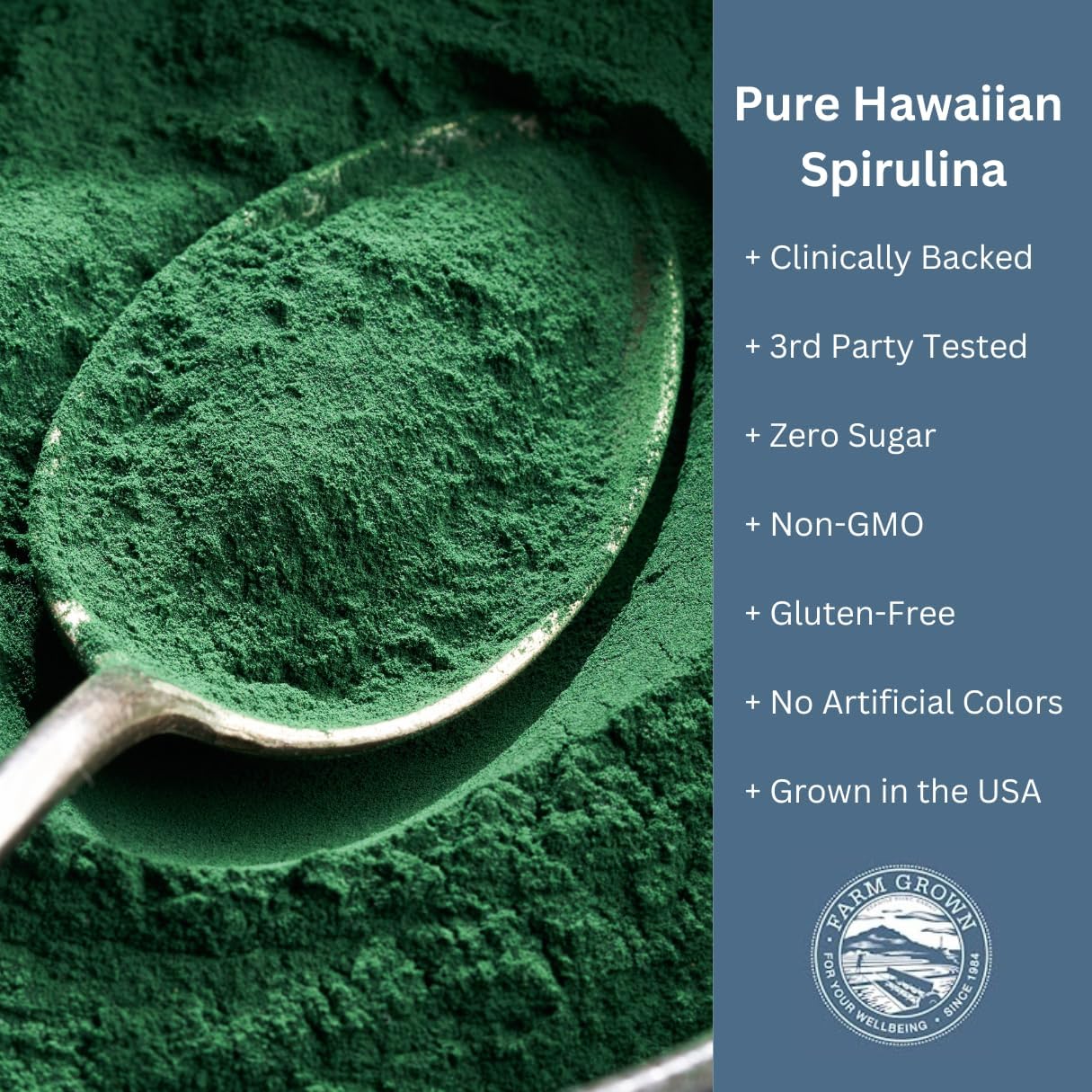 Nutrex Hawaii, Pure Hawaiian Spirulina Powder, Vegan, Supports Immune System, Heart, Cells and Energy, 5 Ounce