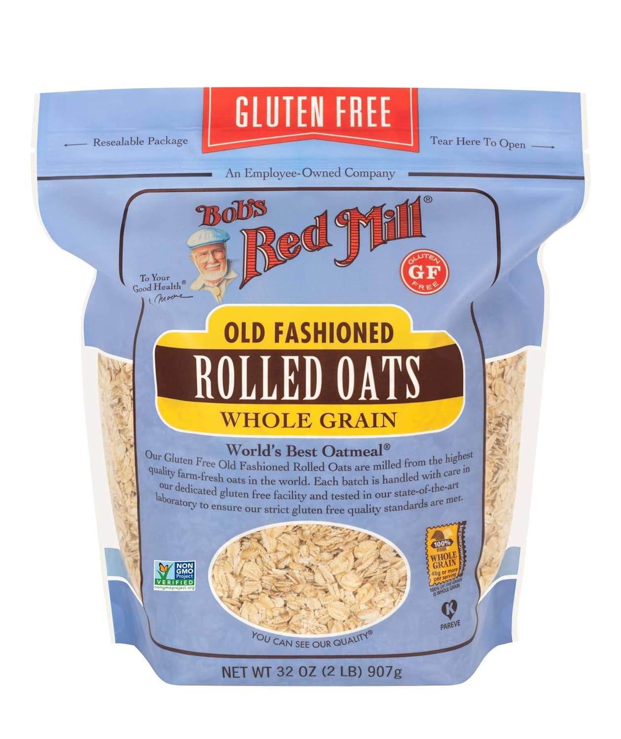 Bob's Red Mill Gluten Free Old Fashion Rolled Oats 32-ounce