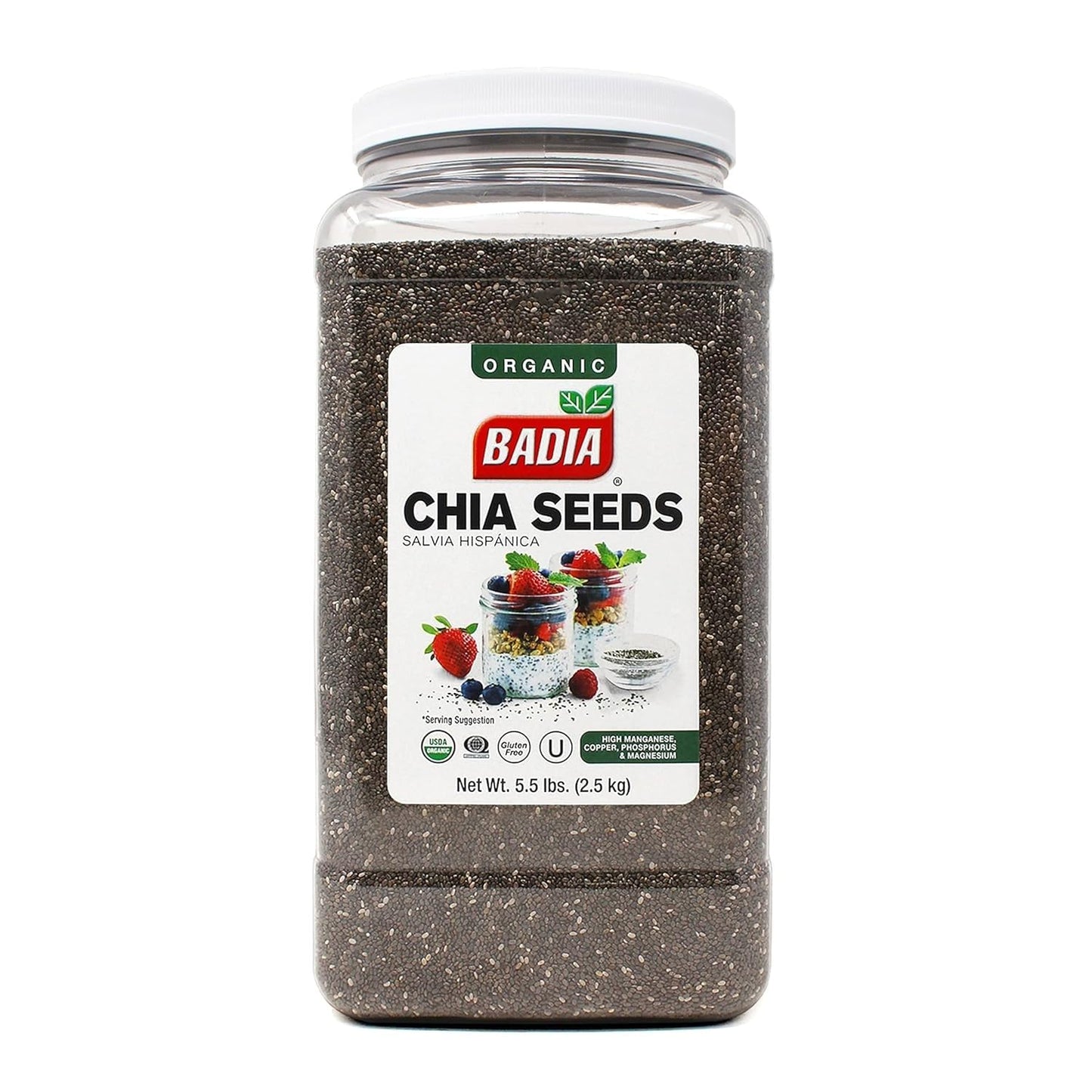 Badia Ground Chia Seeds, 16 oz – Superfood for Smoothies, Baking & Cooking – Source of Fiber, Omega-3 & Protein
