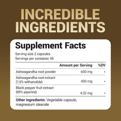 DR. BERG NUTRITIONALS Dr. Berg's Ashwagandha with Black Pepper Supplement - Capsules for Mood & Stress Support, Energy, Joint, Thyroid Immune System 1500mg Organic Supplements 90