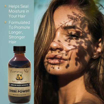 Sunny Isle Jamaican Black Castor Oil 4oz | 100% Natural for Hair, Scalp and Skin Care