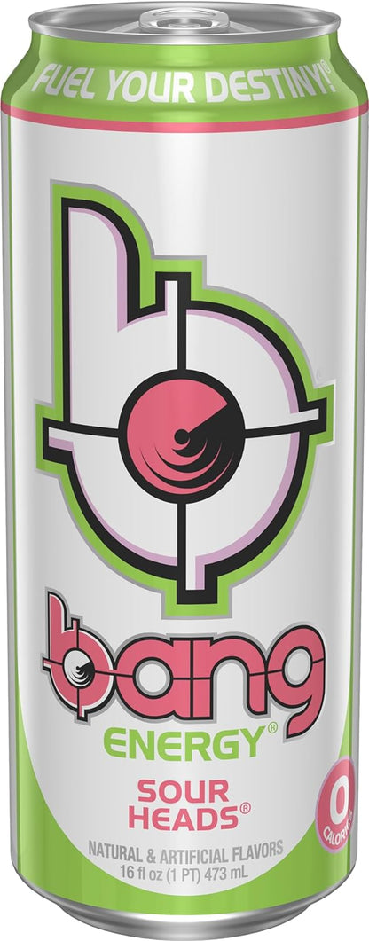 Bang Energy Nectarine Blueberry, Sugar-Free Energy Drink , 16-Ounce.