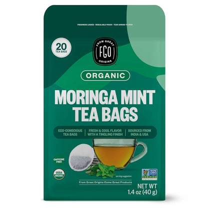 FGO Organic Milk Thistle Tea, 100 Count, Eco-Conscious Herbal Tea Bags, Resealable Bag, Caffeine Free, Packaging May Vary (Pack of 1)