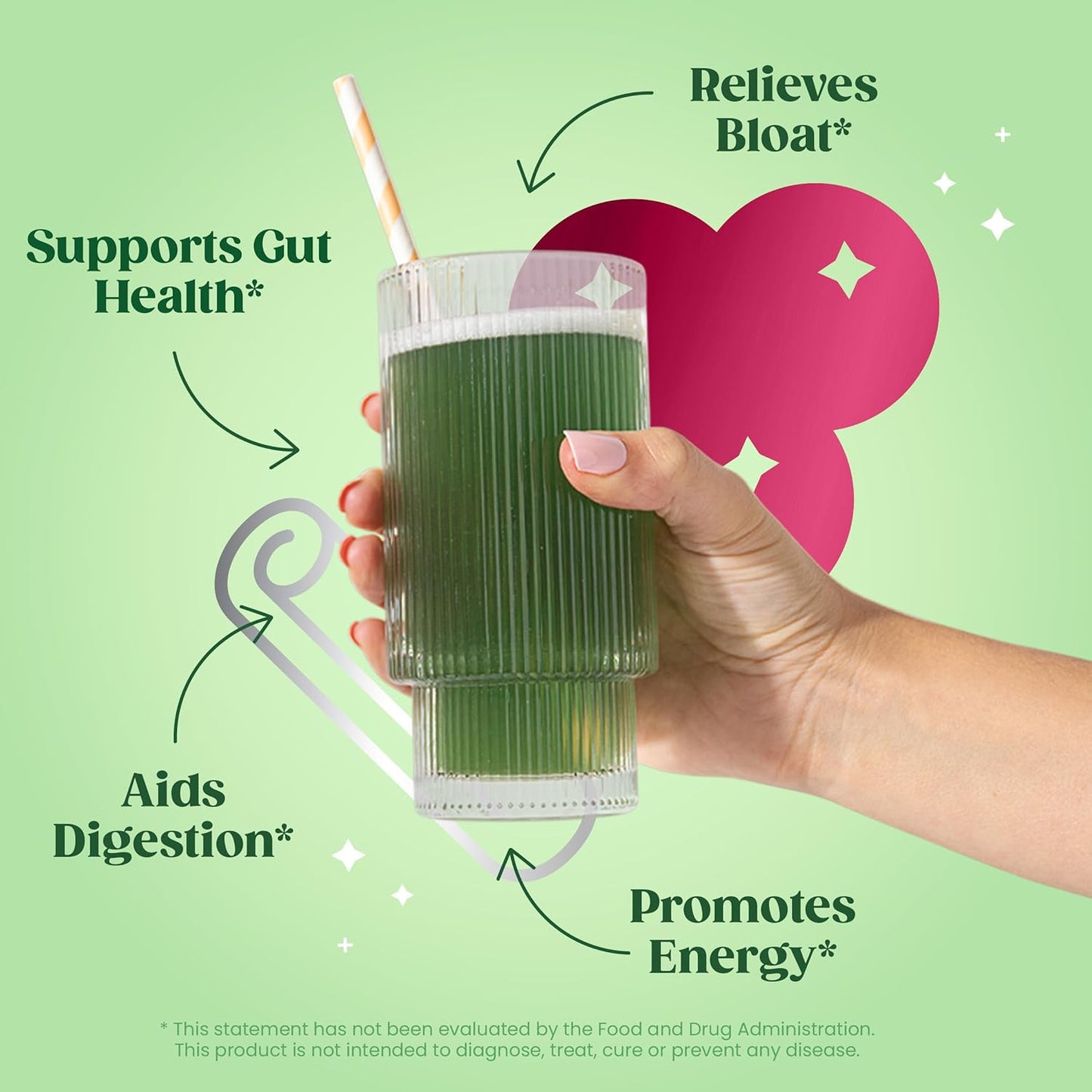 Bloom Nutrition Greens and Superfoods Powder for Digestive Health, Greens Powder, Digestive Enzymes, Probiotics, Spirulina, Chlorella for Bloating & Gut Support, Green Juice, 30 SVG, Strawberry Kiwi