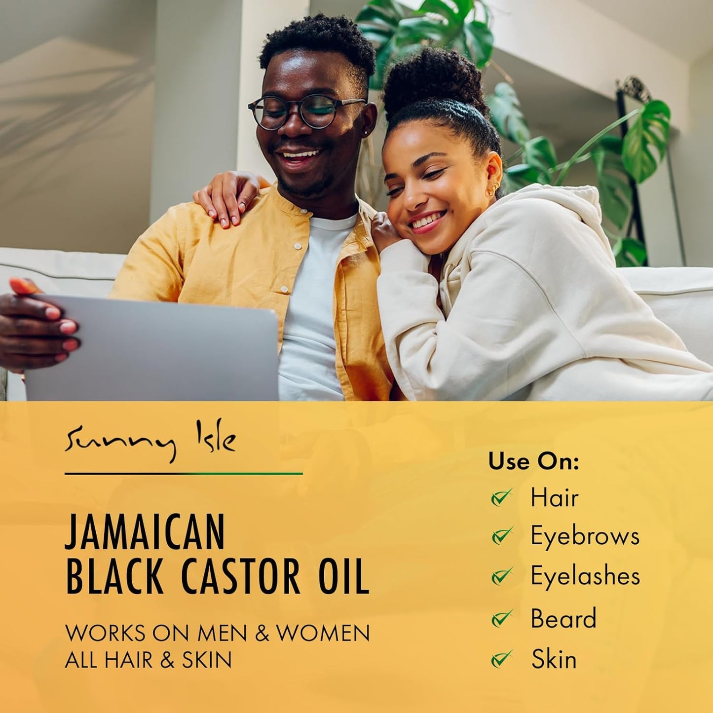 Sunny Isle Jamaican Black Castor Oil 4oz | 100% Natural for Hair, Scalp and Skin Care