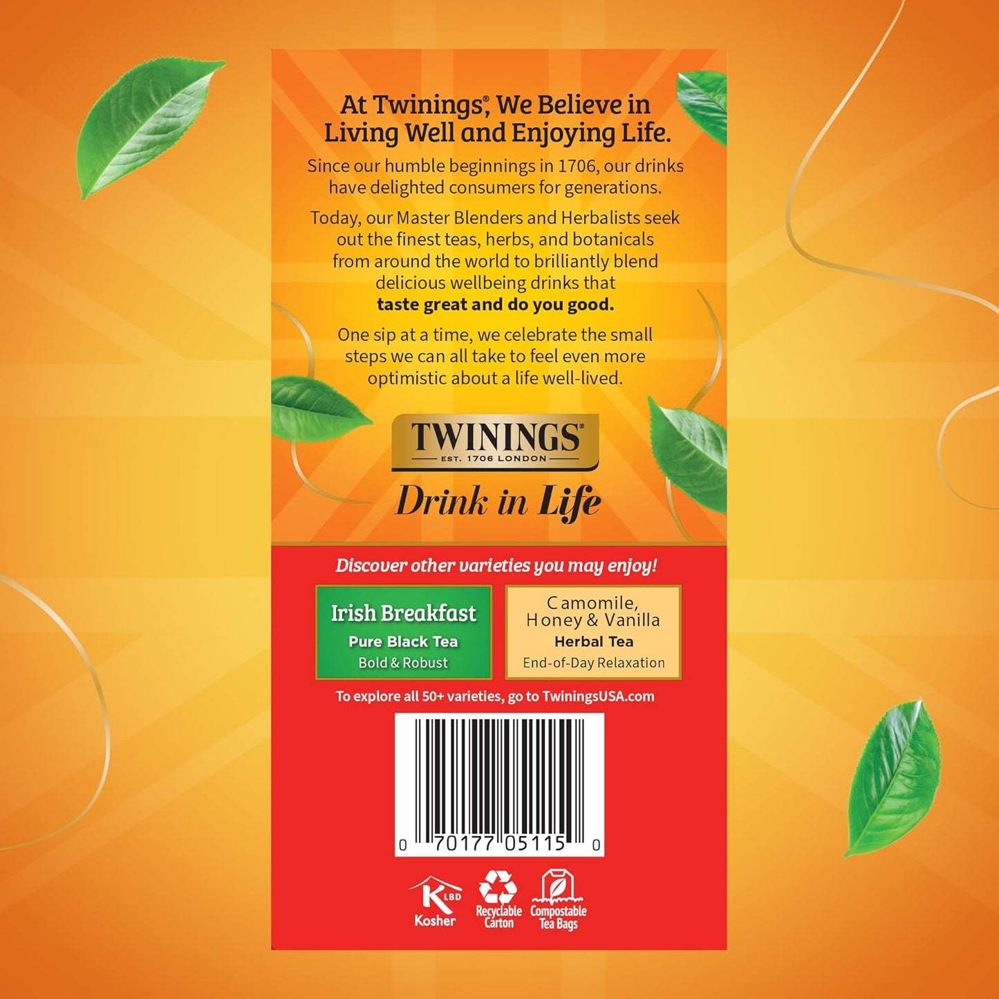 Twinings Wild Berries Herbal Tea Individually Wrapped Bags, 20 Count (Pack of 1), Full-Flavoured, Naturally Caffeine-Free, Enjoy Hot or Iced, 20 Teabags